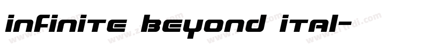 infinite beyond ital字体转换